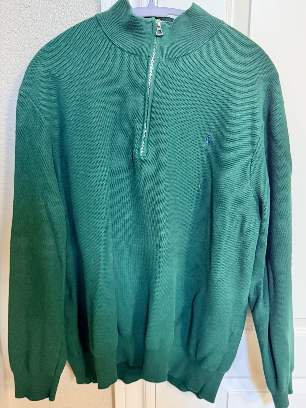 Polo by Ralph Lauren Forest Green Quarter-Zip Men's Sweater